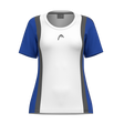 Club 25 Tech T-shirt Femme Bleu Royal/Blanc