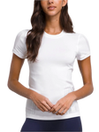 T-shirt sans coutures Pro pour femme, blanc