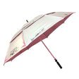 H2NO Chrome Golfschirm UPF 50 Silber/Pink