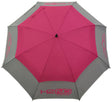 H2NO Golfschirm Automatik UPF 30 Pink/Grau