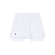 Short de tennis 2 en 1 pour femme, blanc