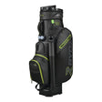 Lucky Nine Water-Resistant Cart Bag Black/Charcoal/Lime