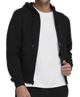 Team Zip Hoodie Unisex Black
