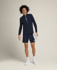 Mezza zip da uomo Elevate Performance blu scuro