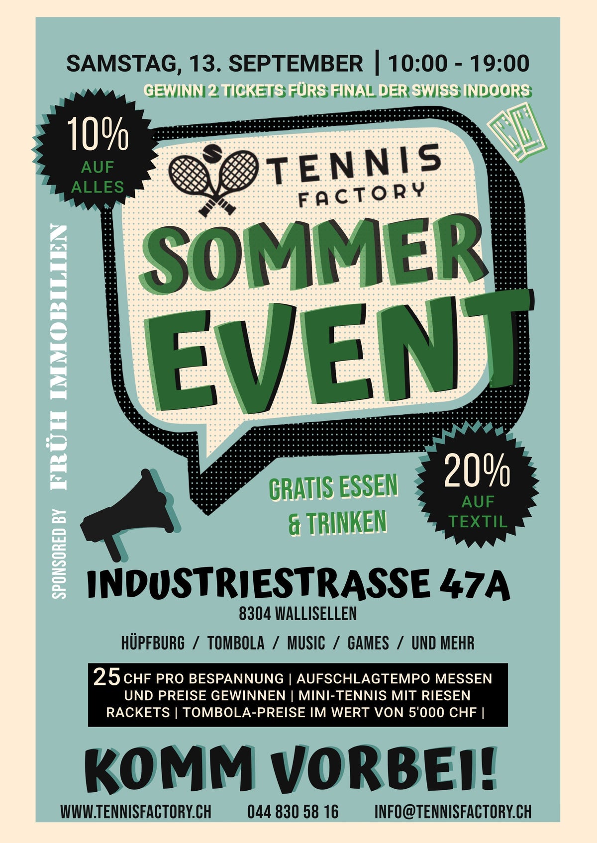 Tennis Factory - Grösster Sommerevent in Wallisellen ZH