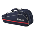 Sac de raquette Team 6 pièces bleu marine