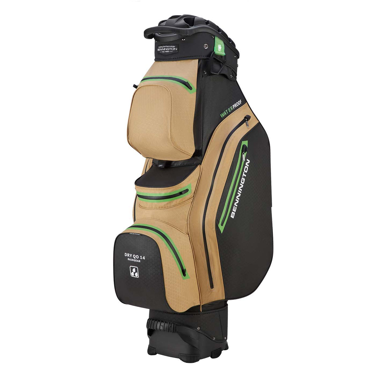 Sac chariot DRY QO 14 WP beige/noir/citron vert