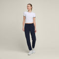 Pantaloni da riscaldamento Team da donna blu scuro