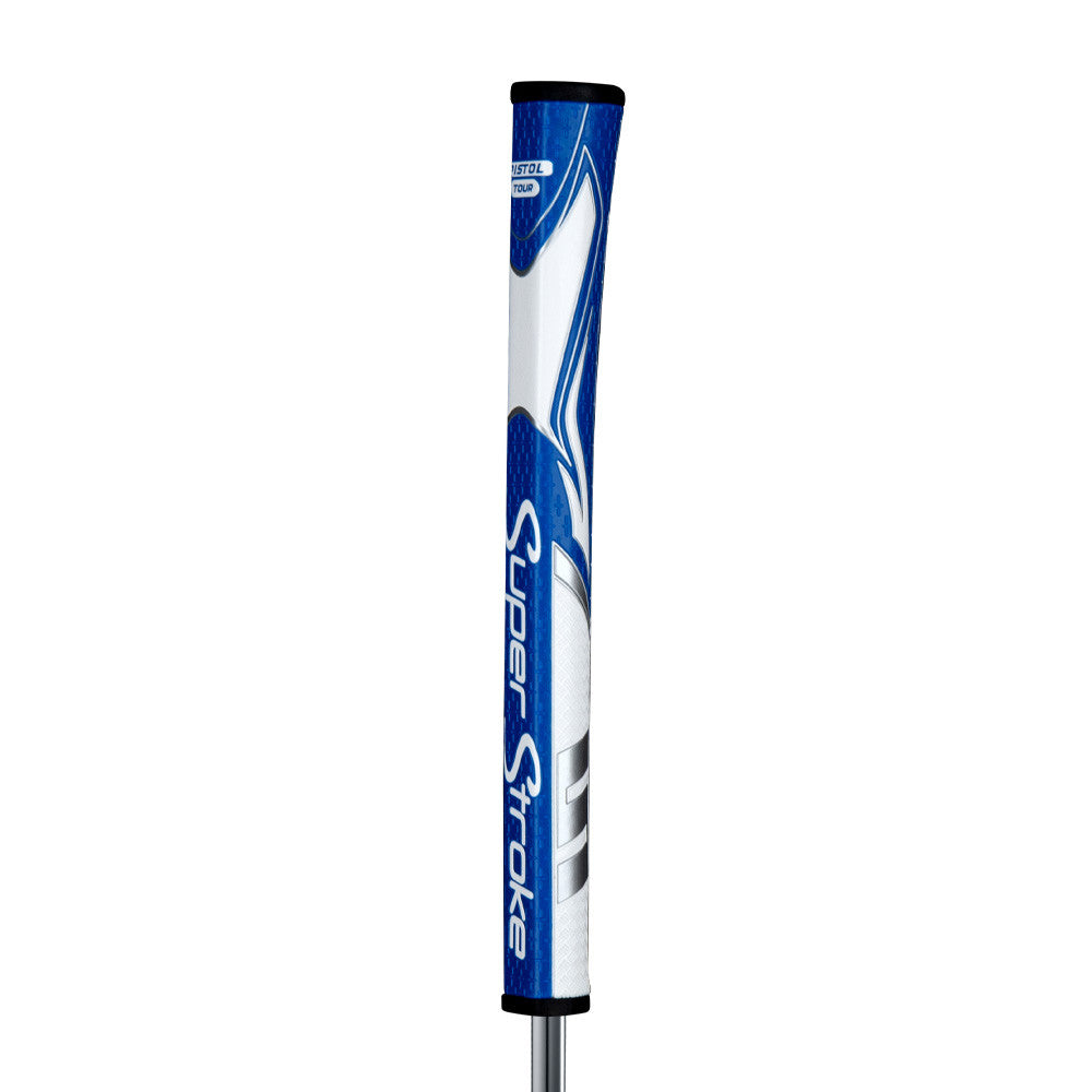 Grip de putter Zenergy Pistol GT Tour 68g bleu-blanc