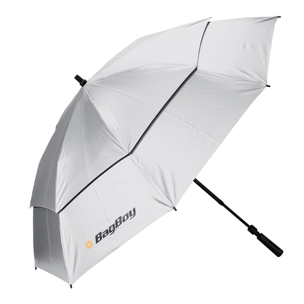 Teleskop Golfschirm UV Silber