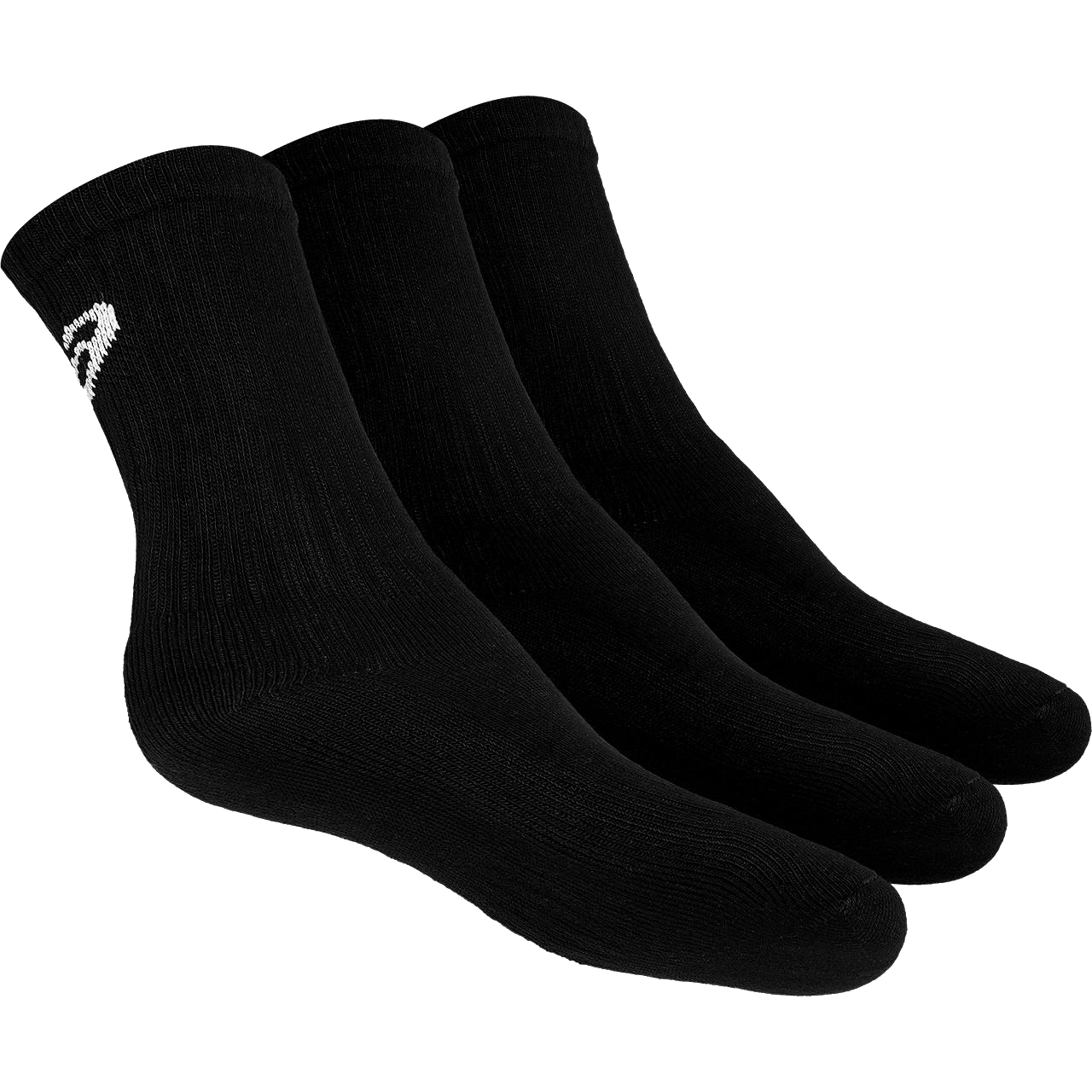 Crew Socken 3er Pack Schwarz
