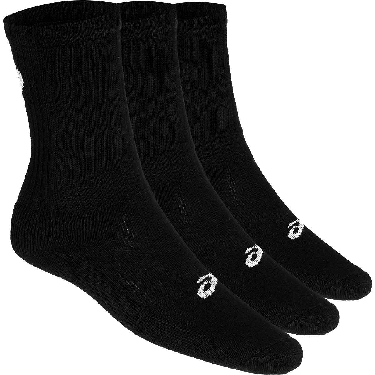 Crew Socken 3er Pack Schwarz