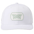 Dog Tag Structured Low Crown Snapback Cap Weiss/Grün