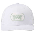 Dog Tag Structured Low Crown Snapback Cap Weiss/Grün