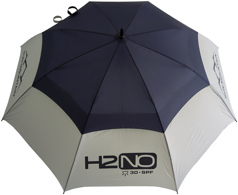 H2NO Golfschirm Automatik UPF 30 Navy/Grau
