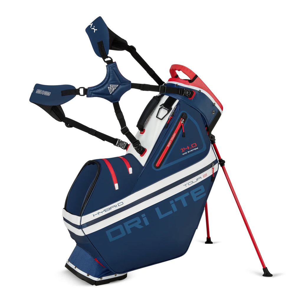 Dri Lite Hybrid Tour 2 Standbag Navy/Rot/Weiss