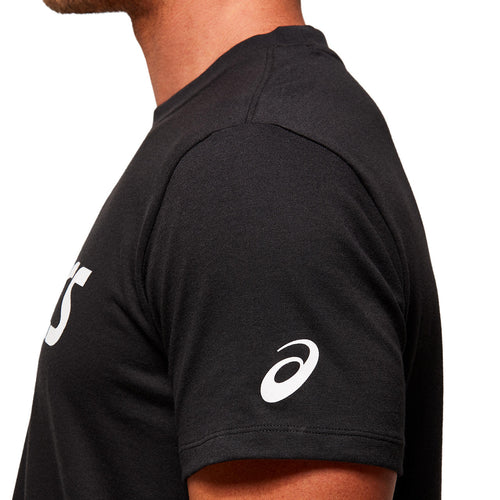 T-shirt ASICS Big Logo nera da uomo