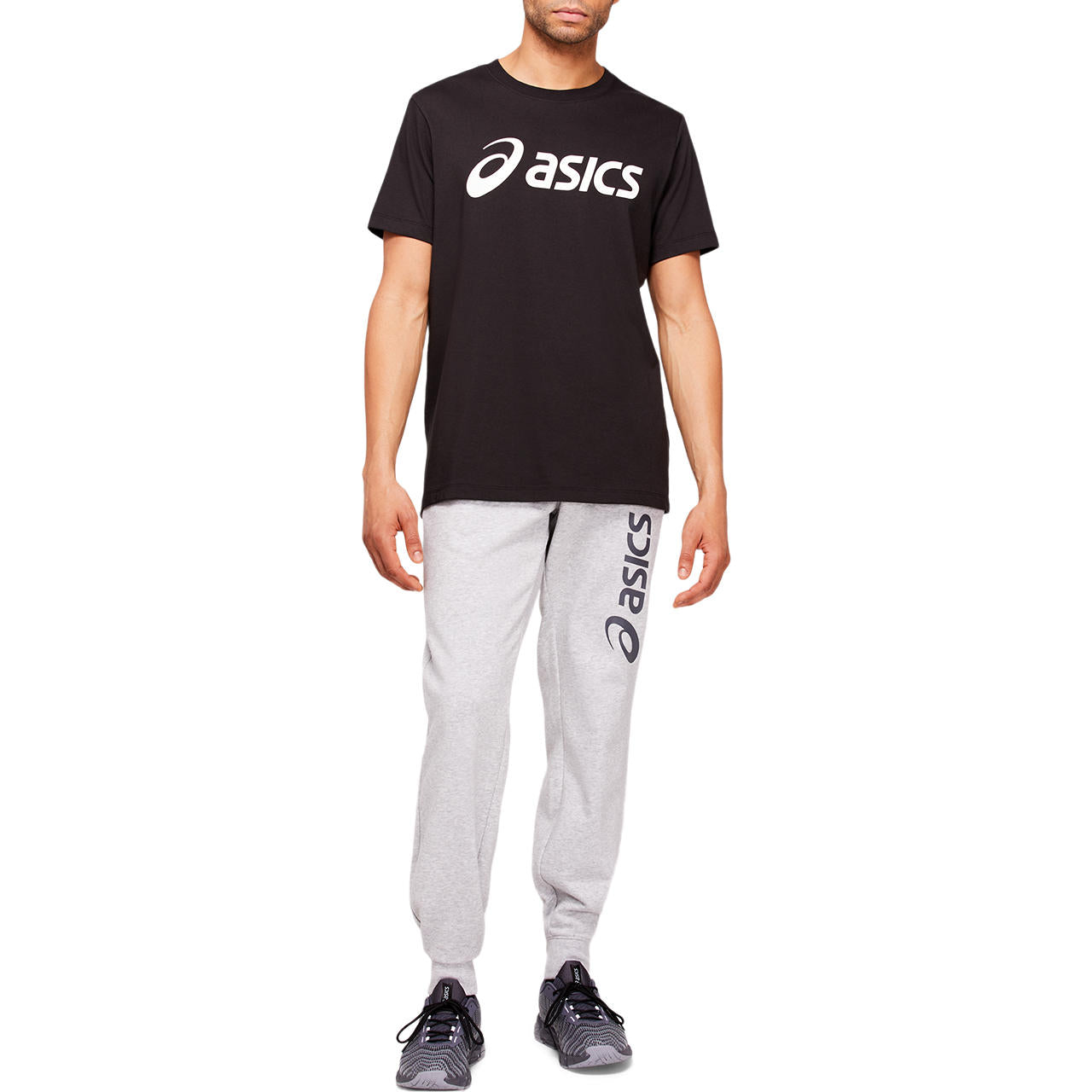ASICS Big Logo T-Shirt Schwarz Herren