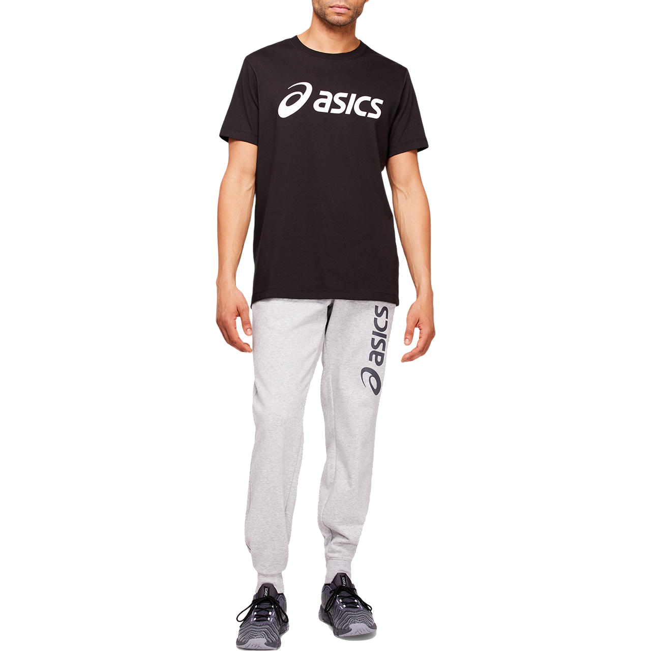 ASICS Big Logo T-Shirt Schwarz Herren