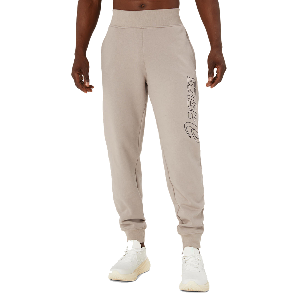 ASICS Logo Sweat Pantalon Hommes Gris