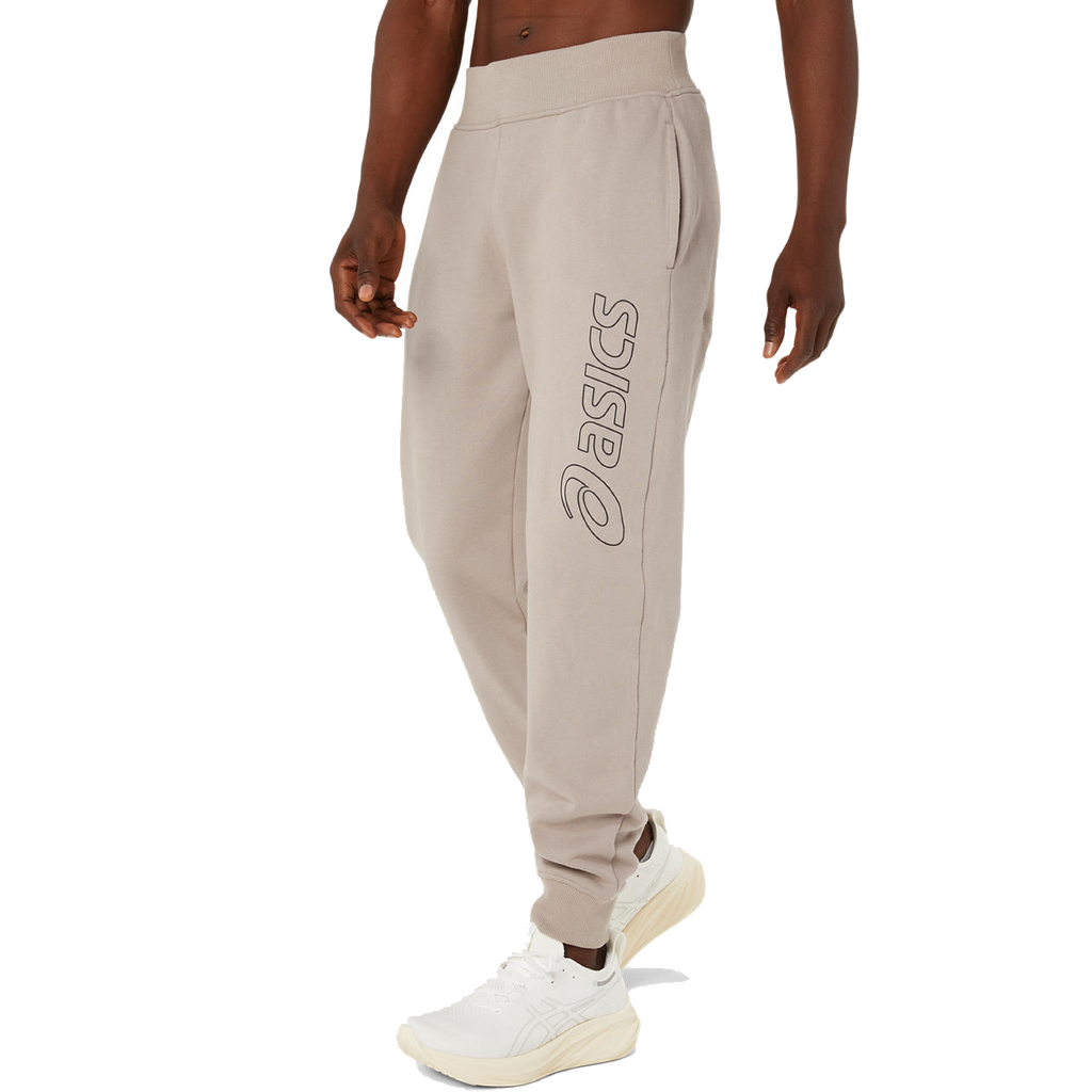 ASICS Logo Sweat Pantalon Hommes Gris