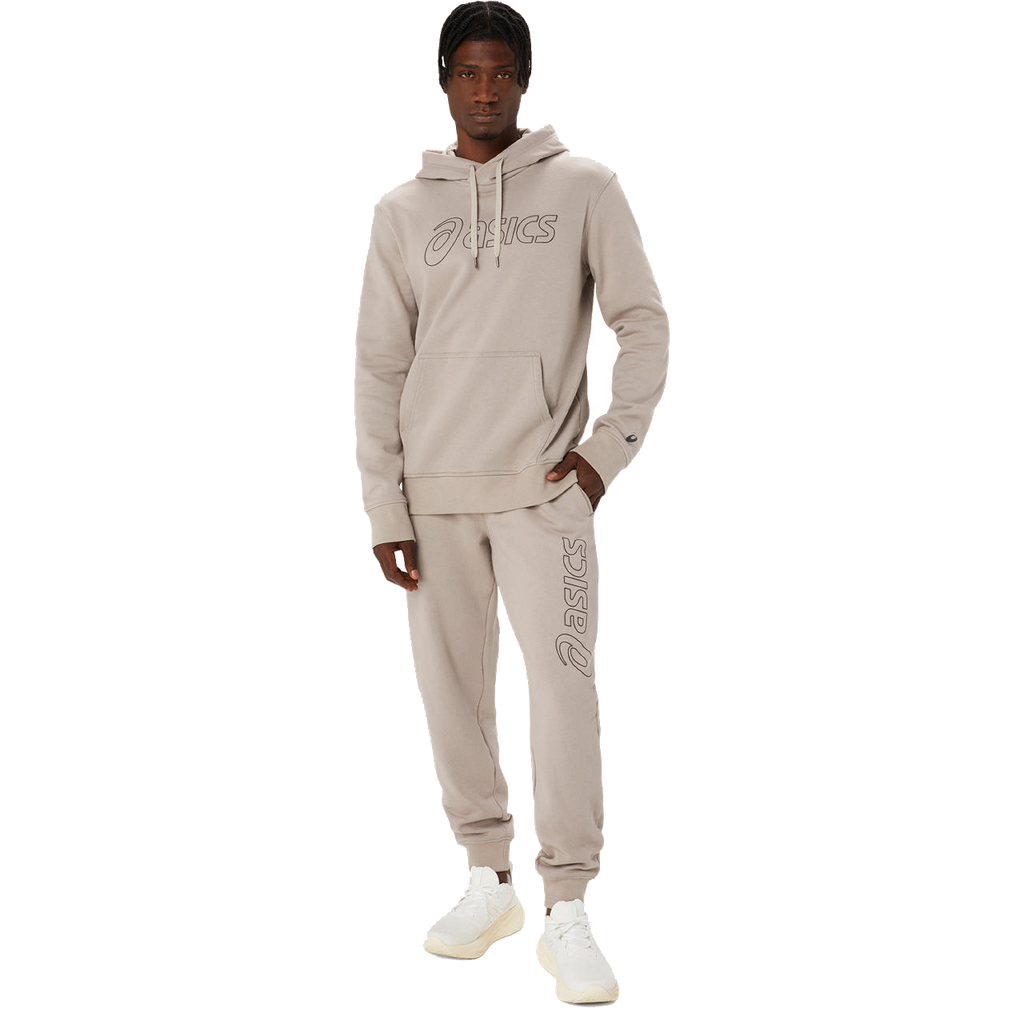 ASICS Logo Sweat Pantalon Hommes Gris