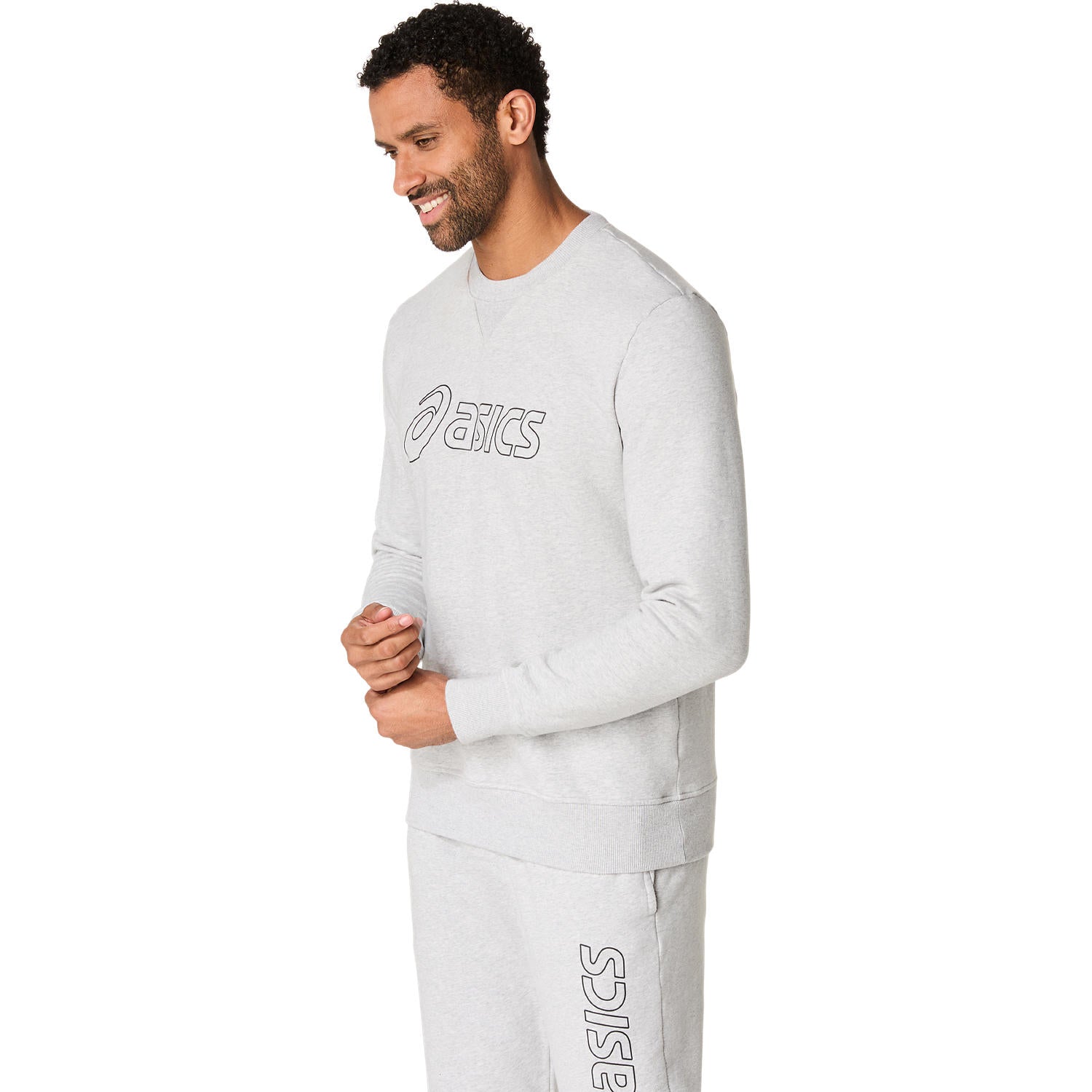 ASICS Sweatshirt Grau Herren