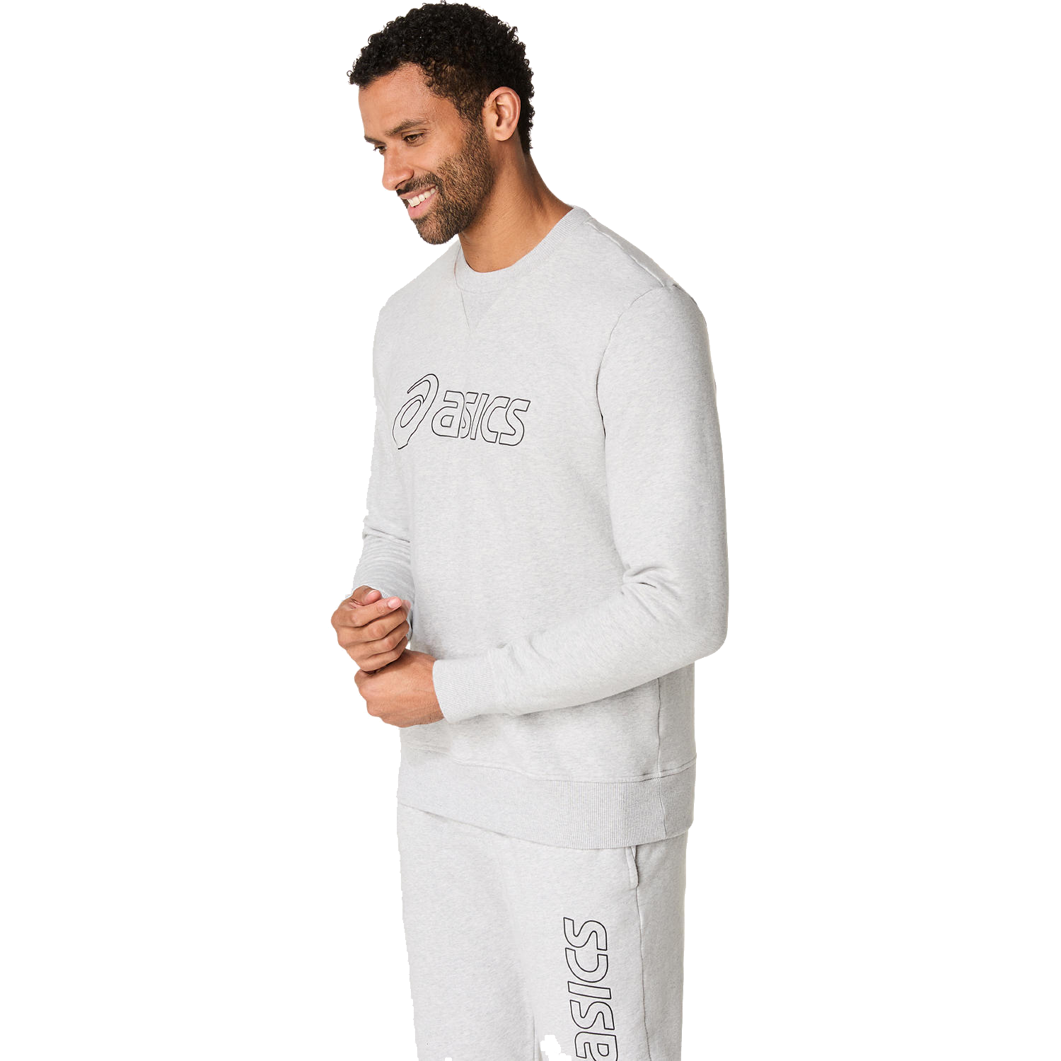 ASICS Sweatshirt Grau Herren