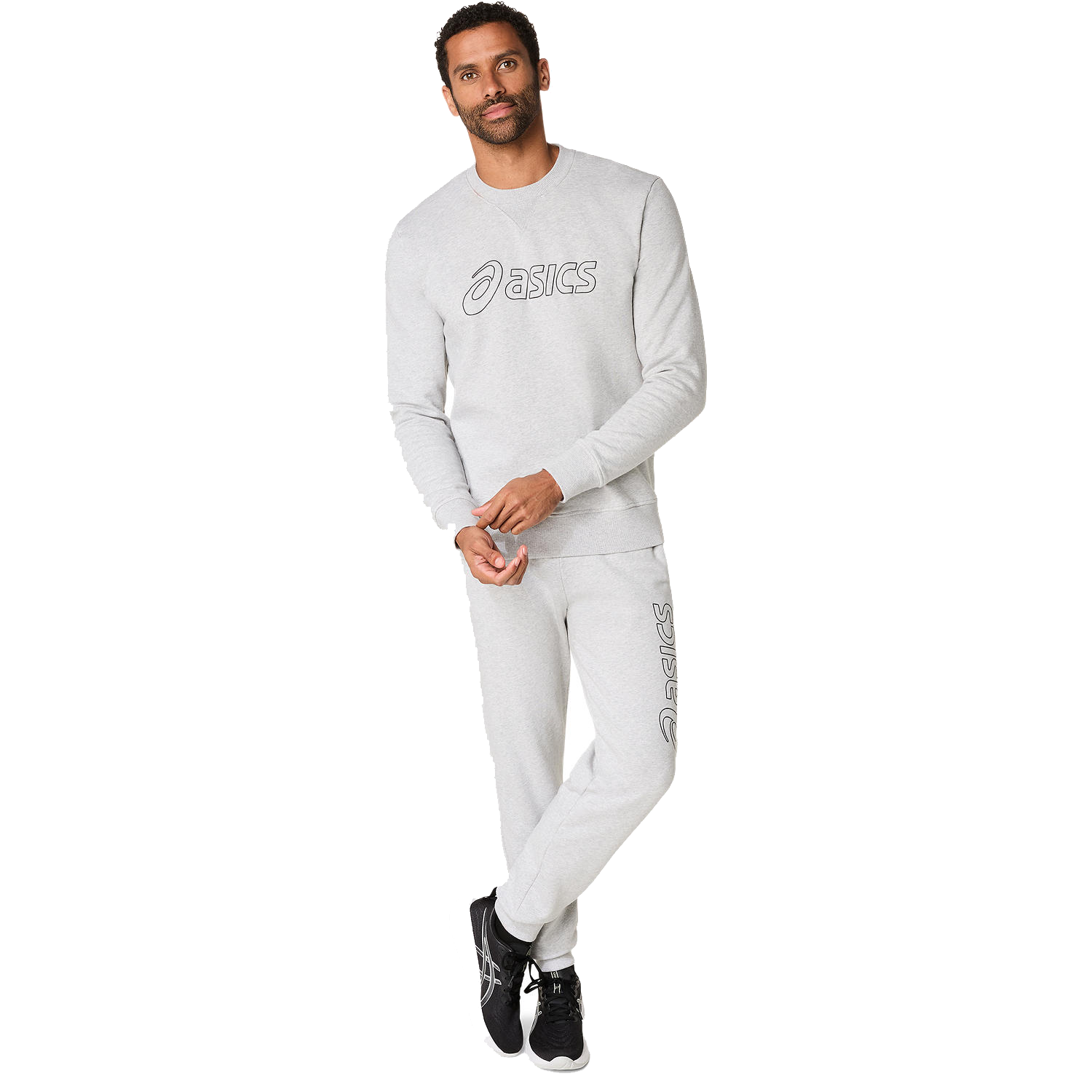 ASICS Sweatshirt Grau Herren