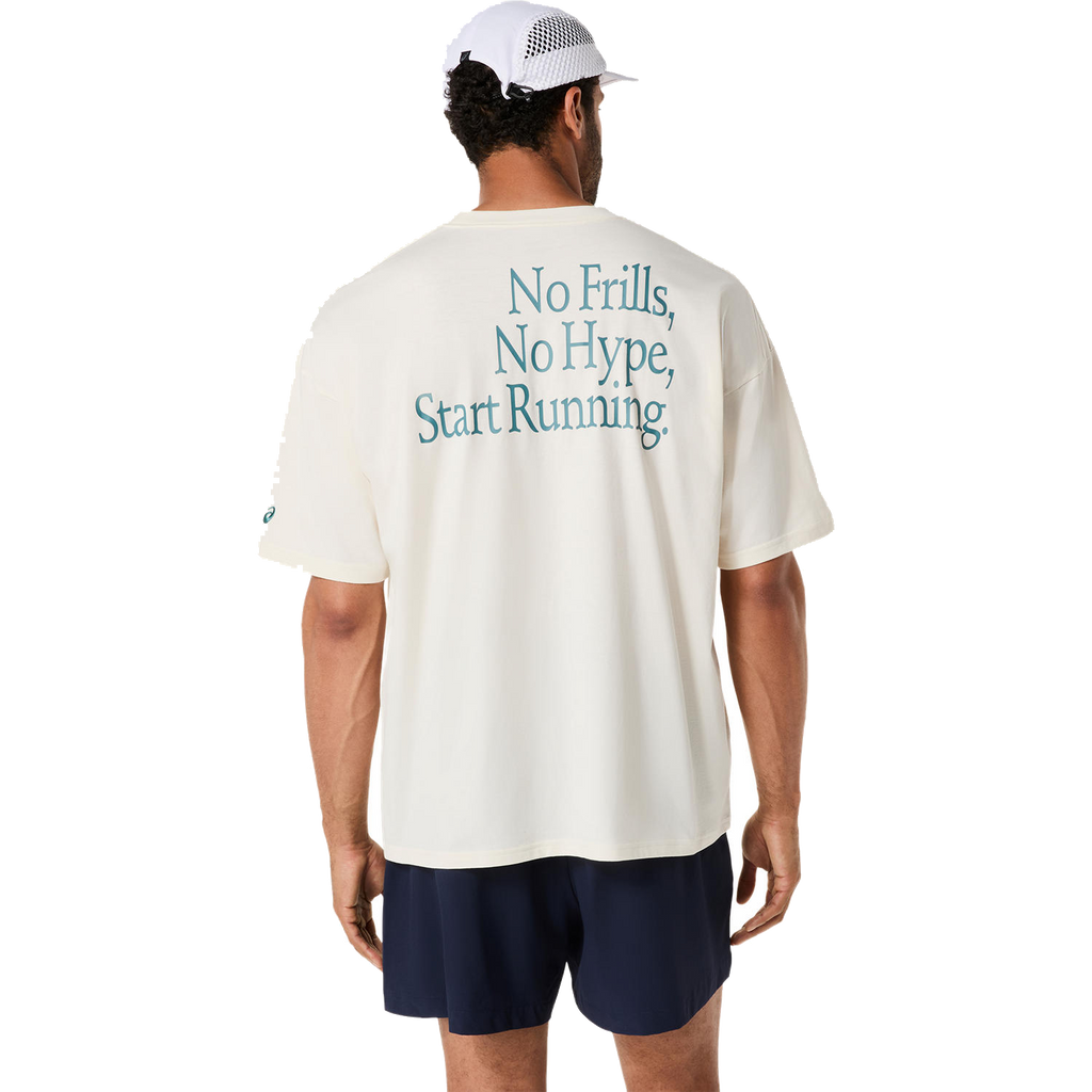 Runner Message Graphic T-Shirt Herren Cream