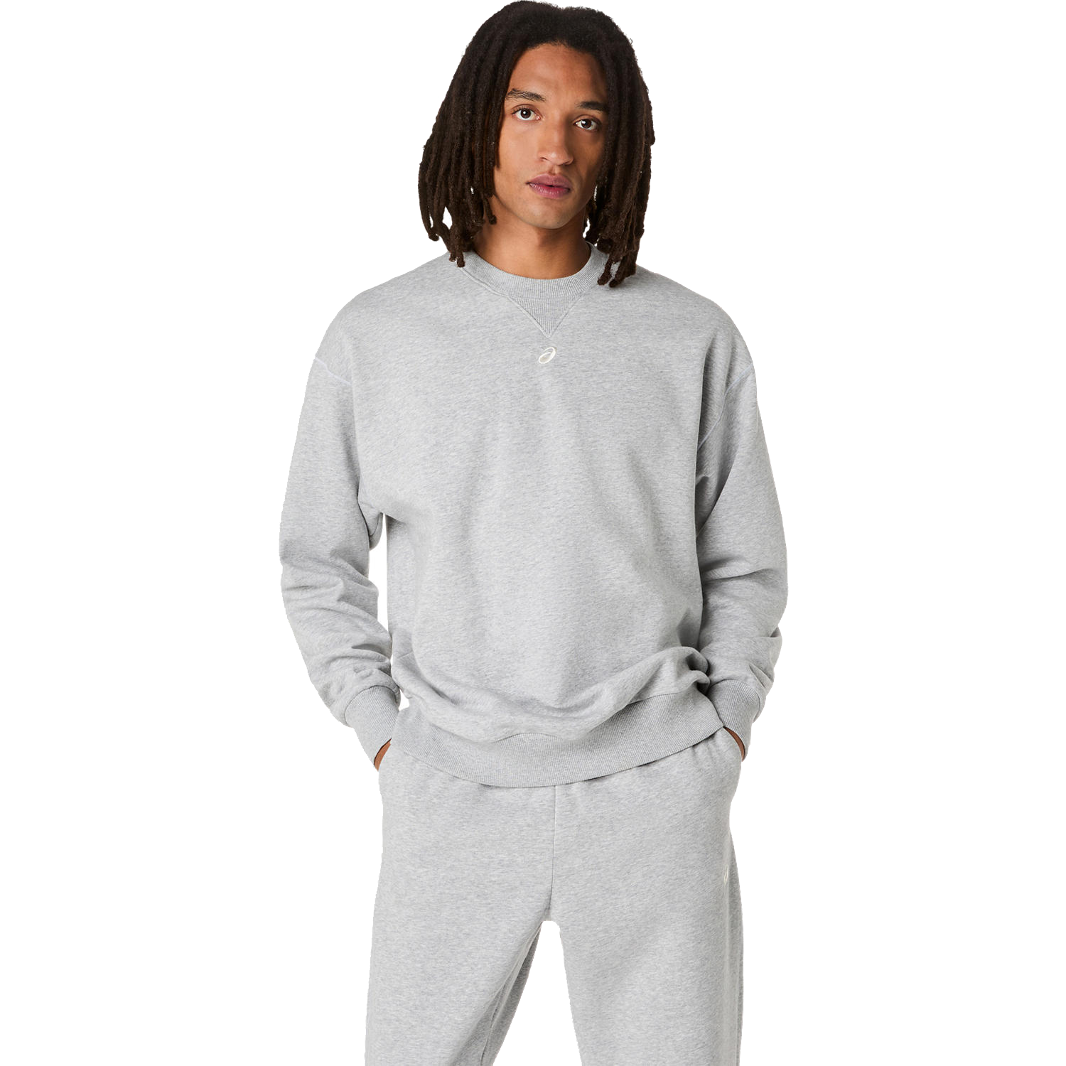 Fleece Crew Neck Herren Grau