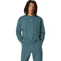 Pull en polaire à col rond pour homme, couleur Pin brumeux