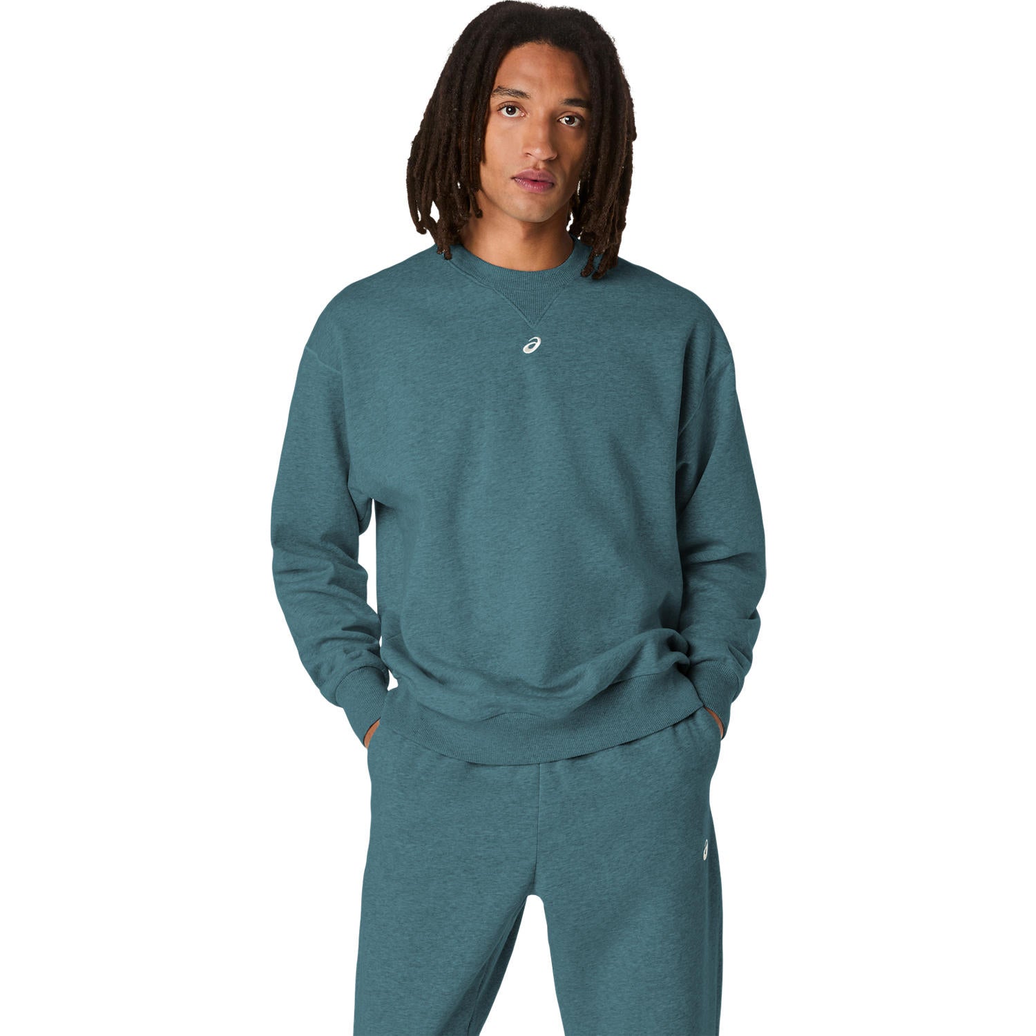Fleece Crew Neck Herren Misty Pine