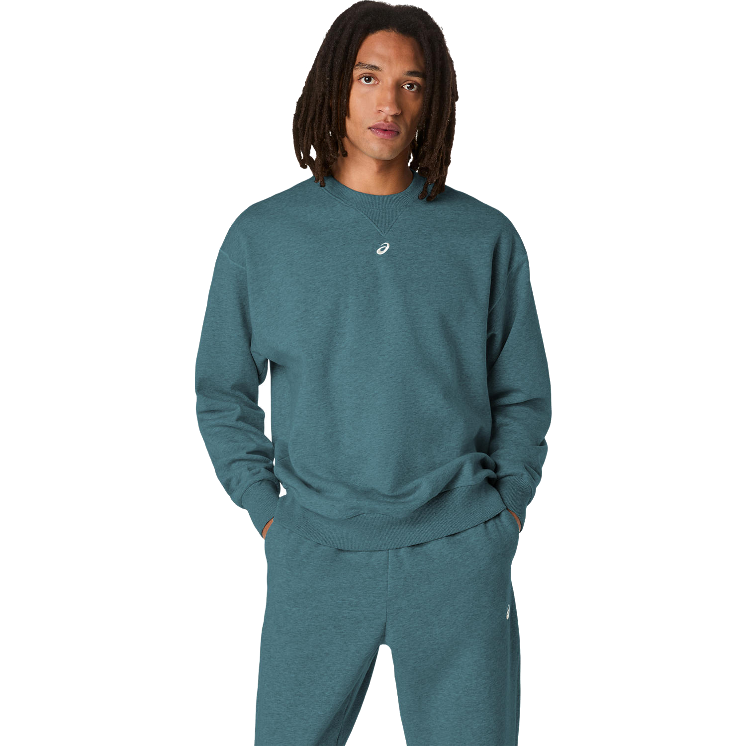Fleece Crew Neck Herren Misty Pine
