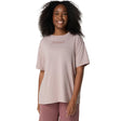 T-shirt con logo ASICS da donna color fulvo