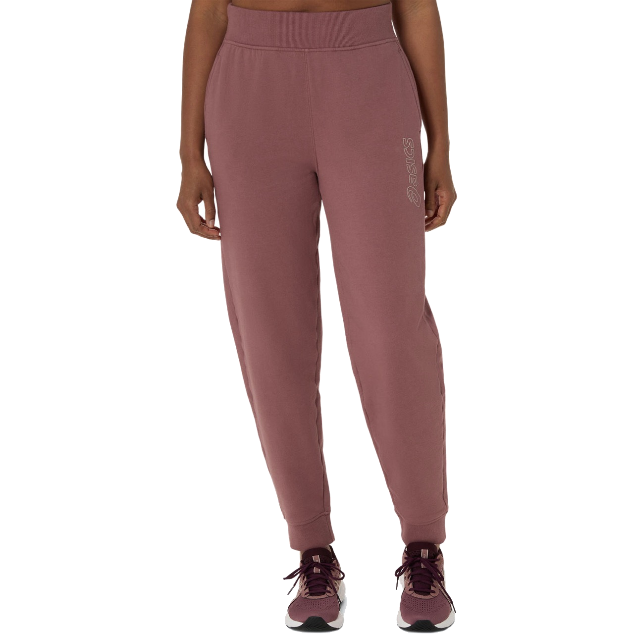 ASICS Big Logo Trainingshose Damen Fawn