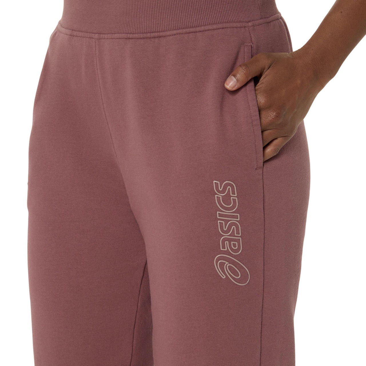 ASICS Big Logo Trainingshose Damen Fawn