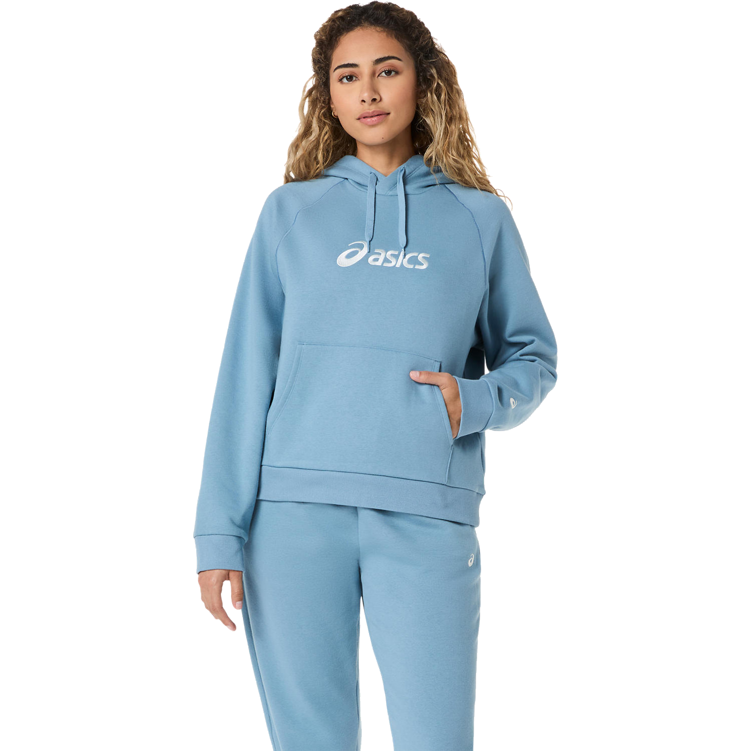 Fleece Hoodie Damen Saba Blue