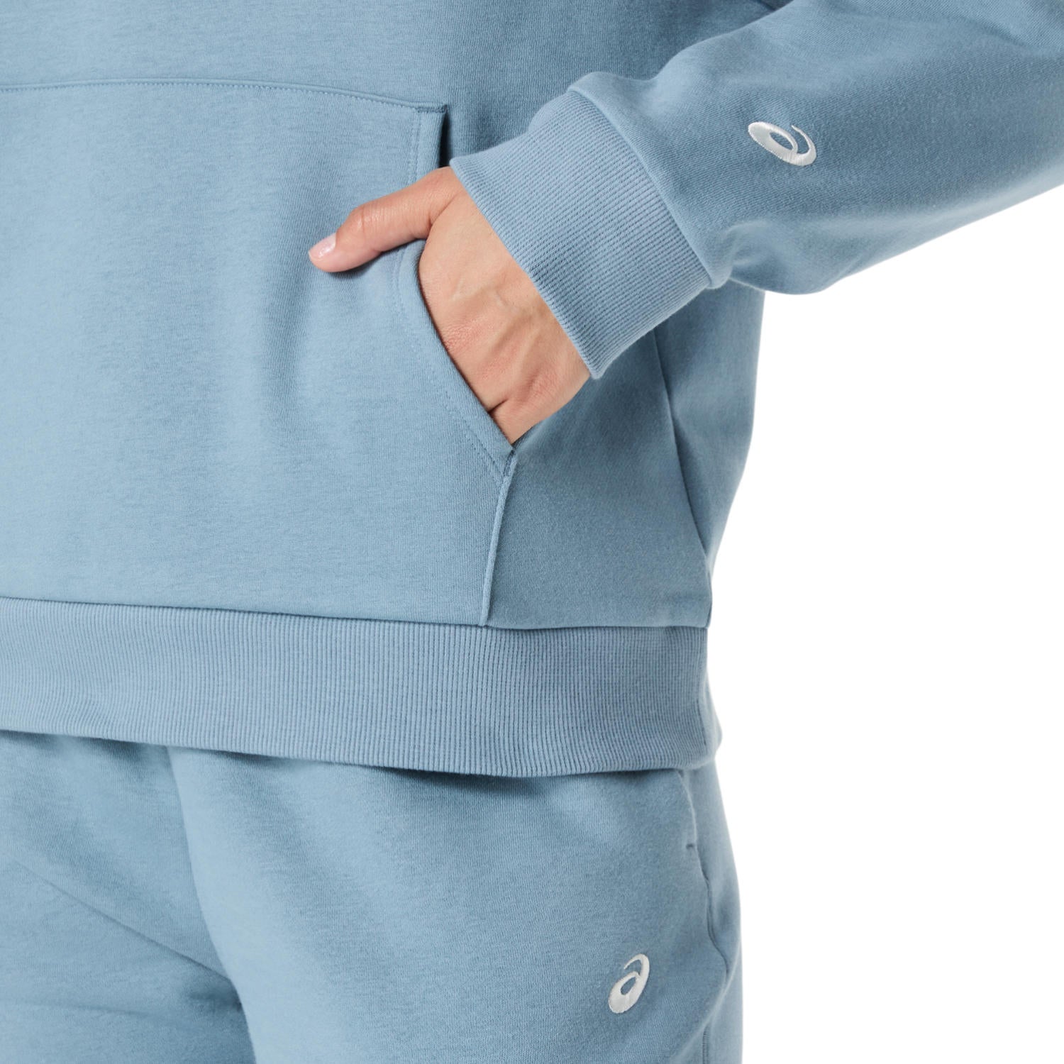 Fleece Hoodie Damen Saba Blue