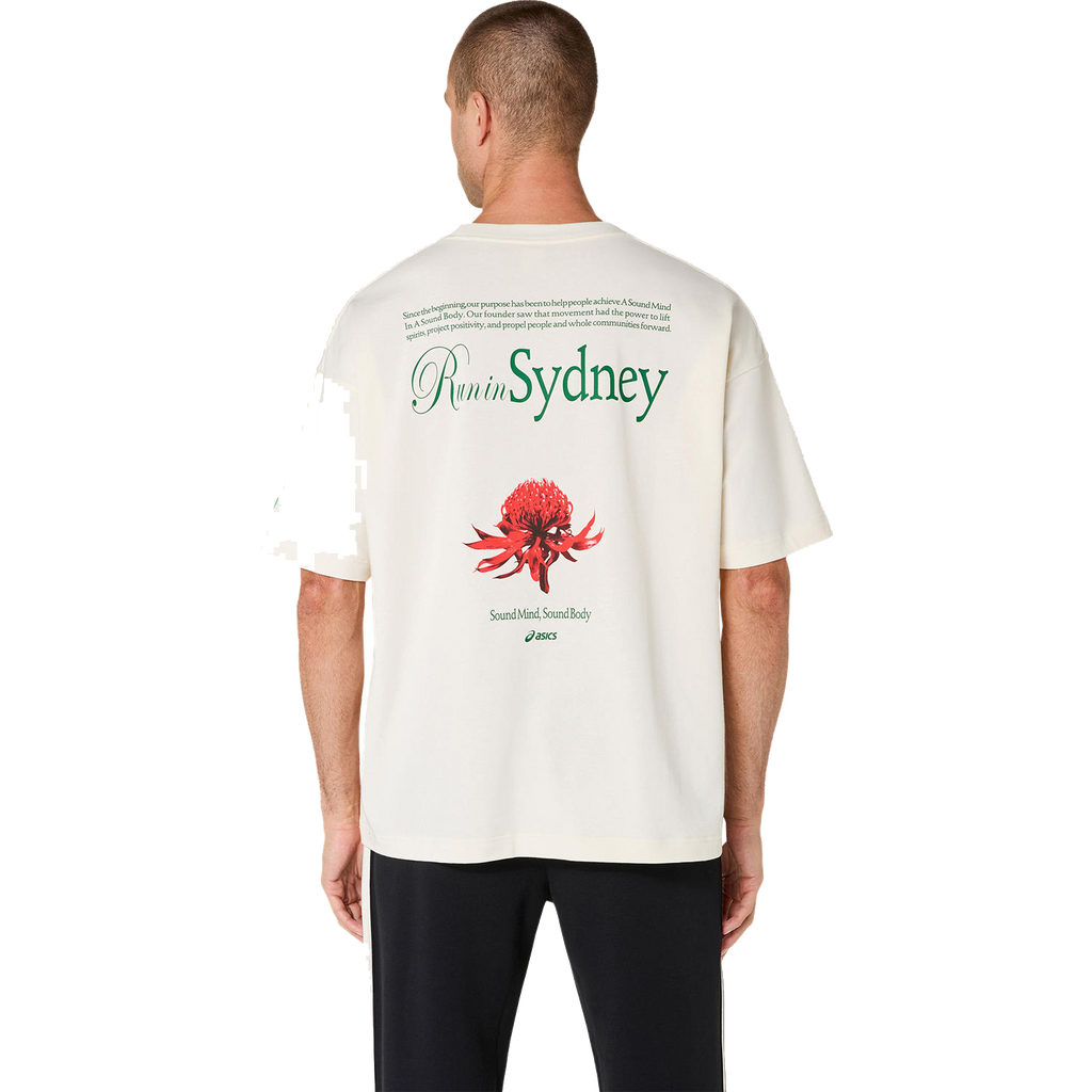 T-shirt Heritage Run City da uomo color crema