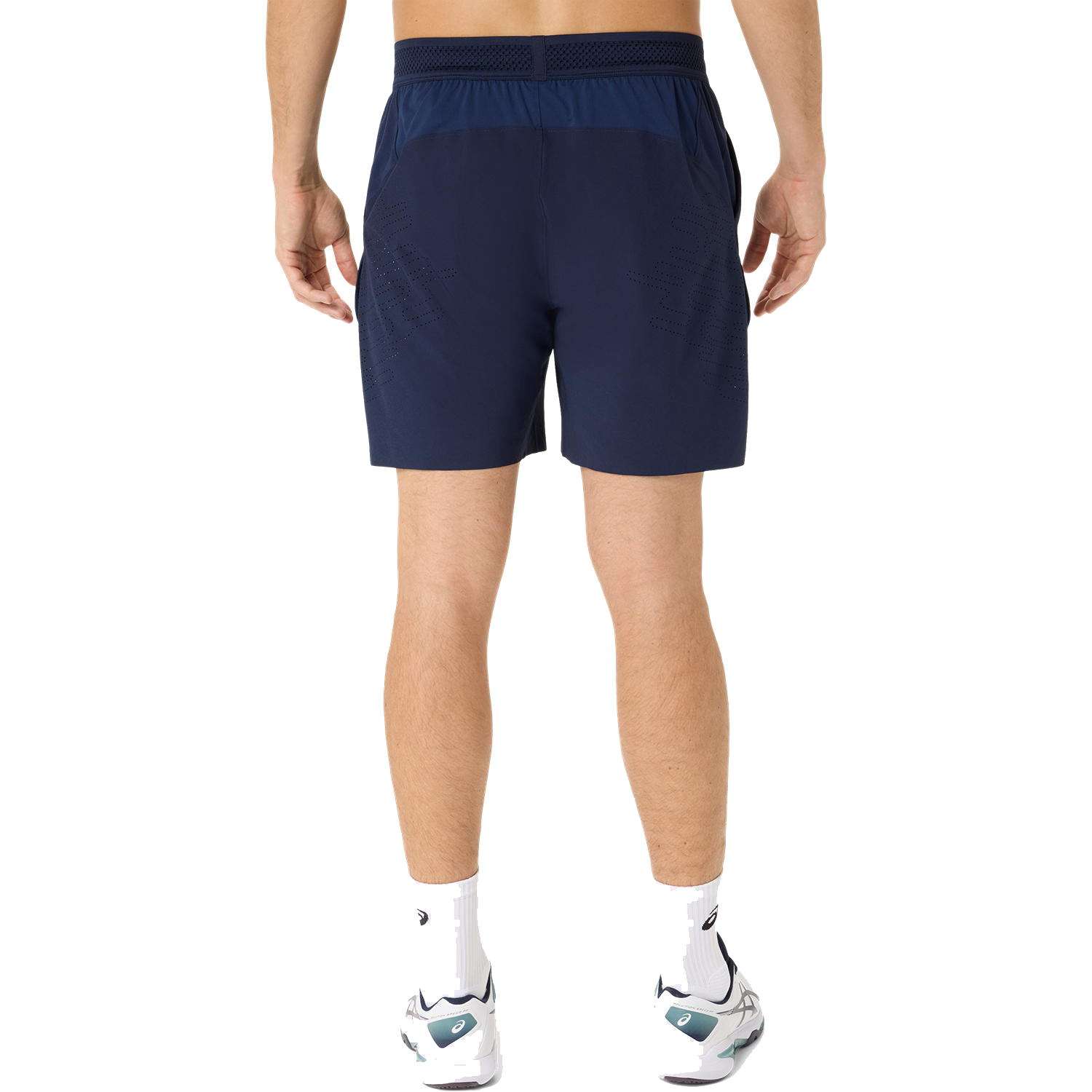 Pantaloncini da uomo Match Laser Cut da 7 pollici, colore blu navy