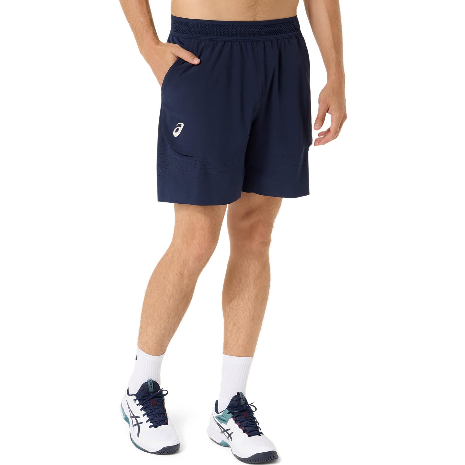 Match Laser Cut 7in Short Herren Navy