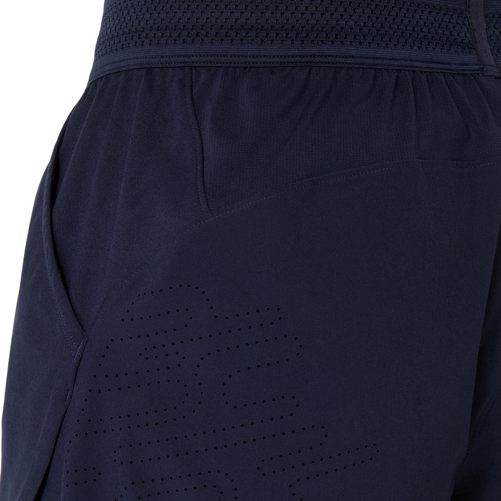 Short homme bleu marine découpé au laser de 18 cm