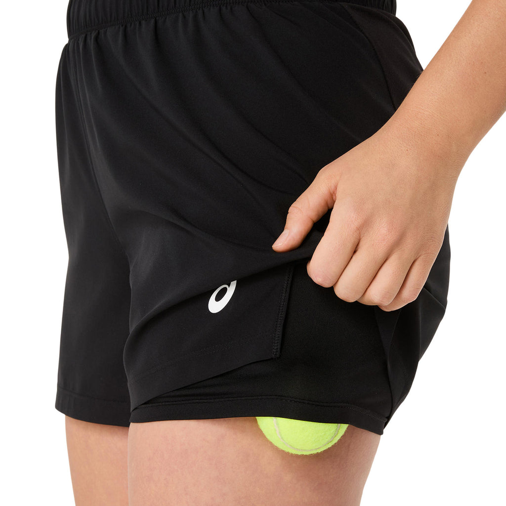 Court 2-N-1 Short Damen Schwarz