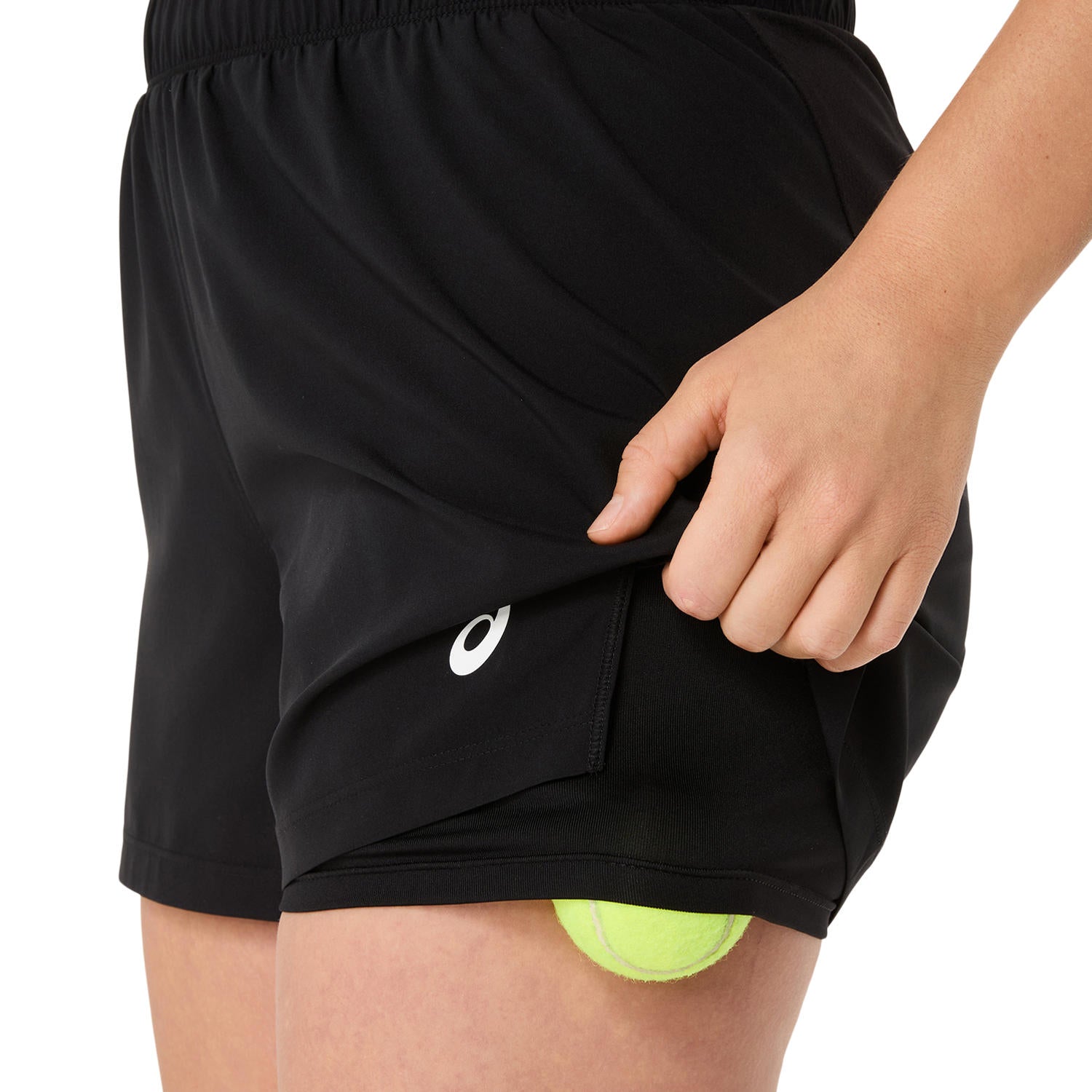 Court 2-N-1 Short Damen Schwarz