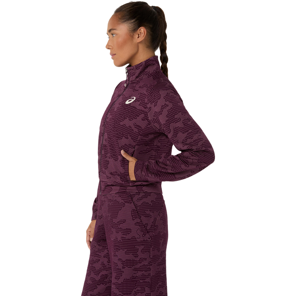 Veste Match pour femme, couleur aubergine