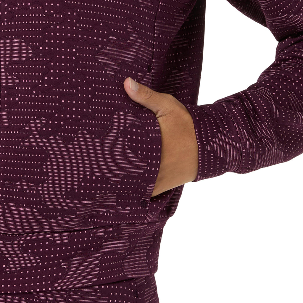 Veste Match pour femme, couleur aubergine