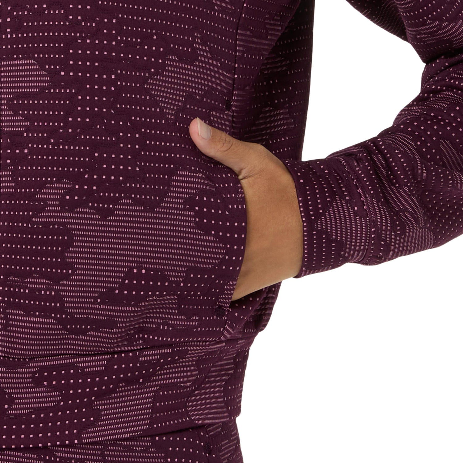 Veste Match pour femme, couleur aubergine