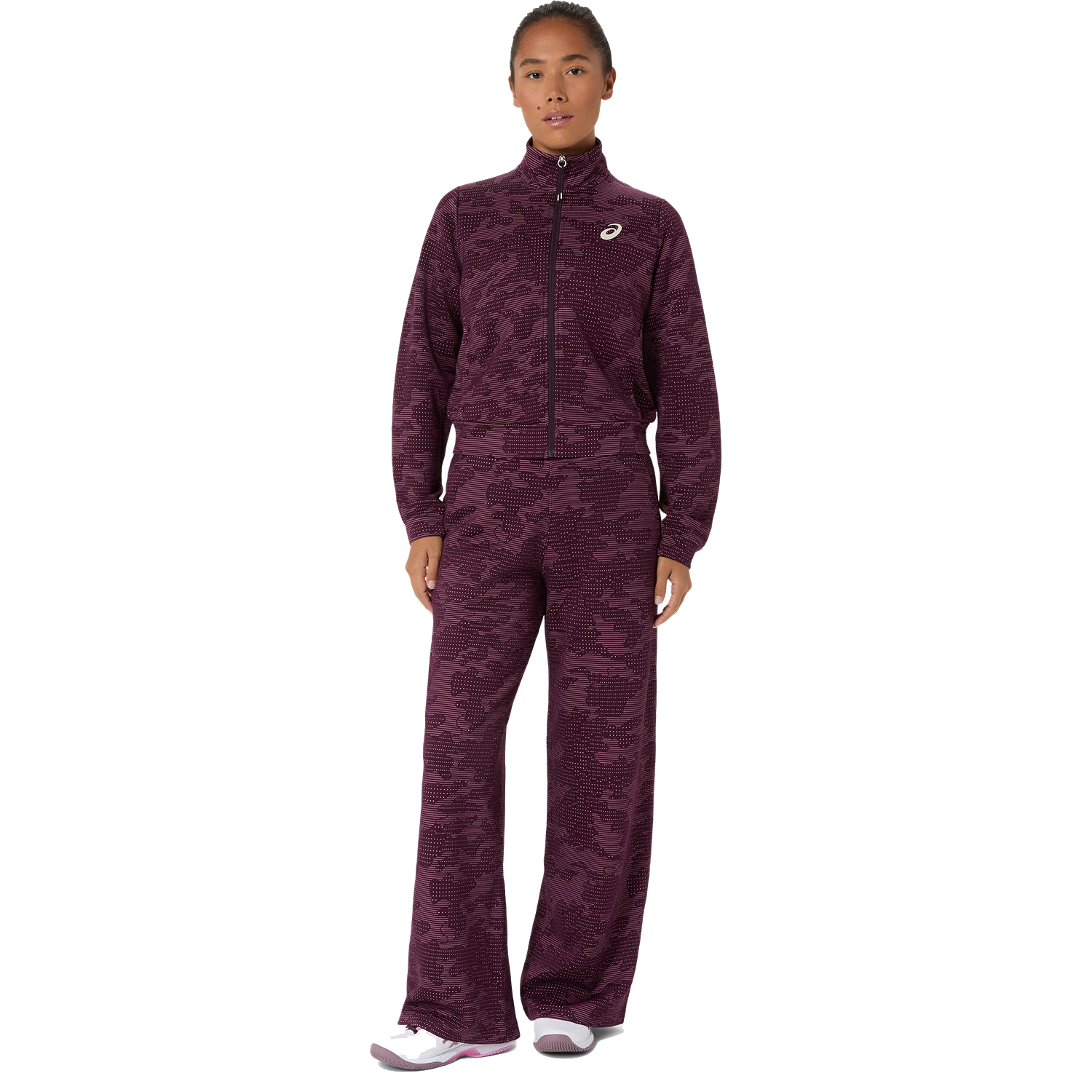 Veste Match pour femme, couleur aubergine