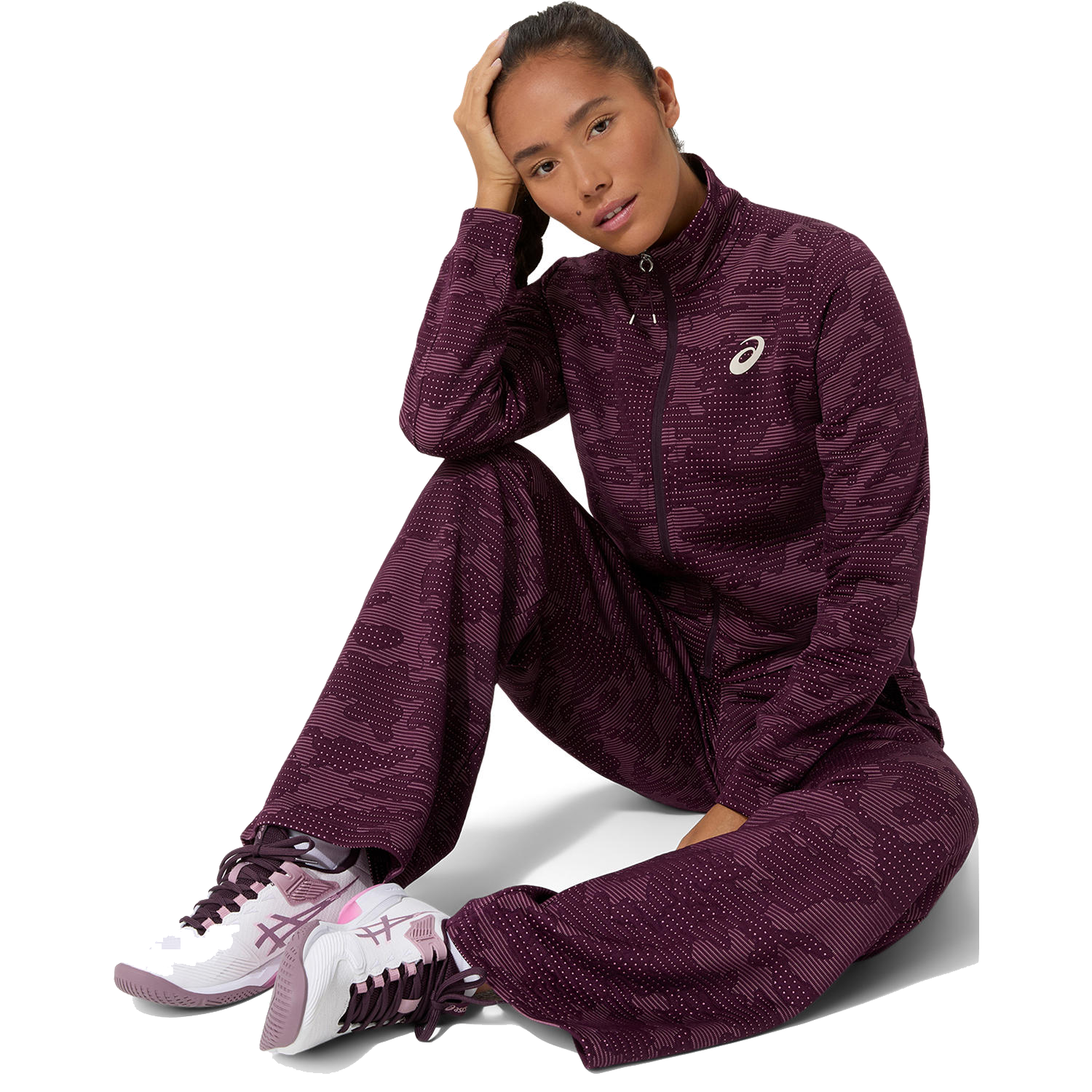 Veste Match pour femme, couleur aubergine